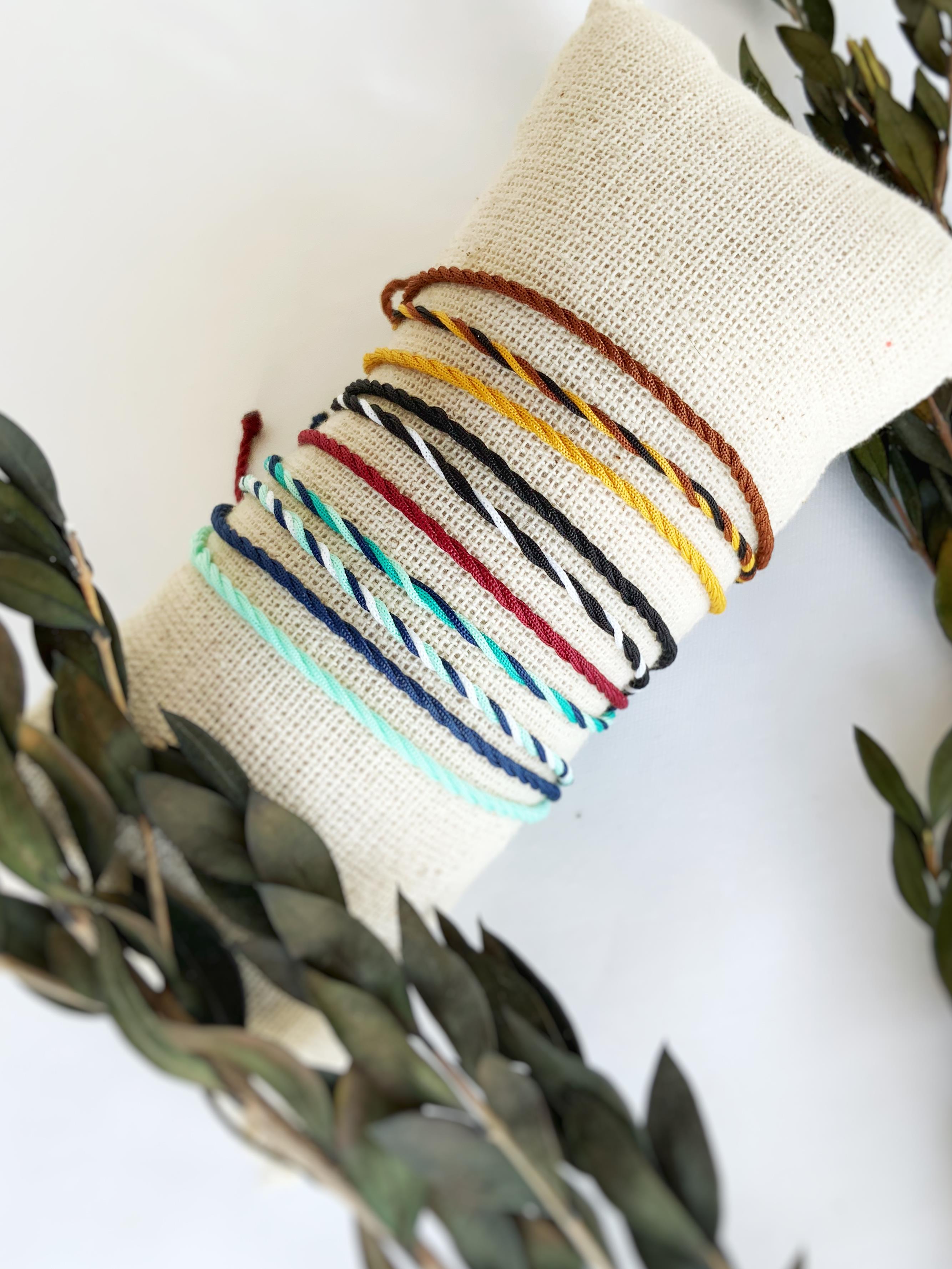 10'lu Rin Unisex İp Bileklik Seti