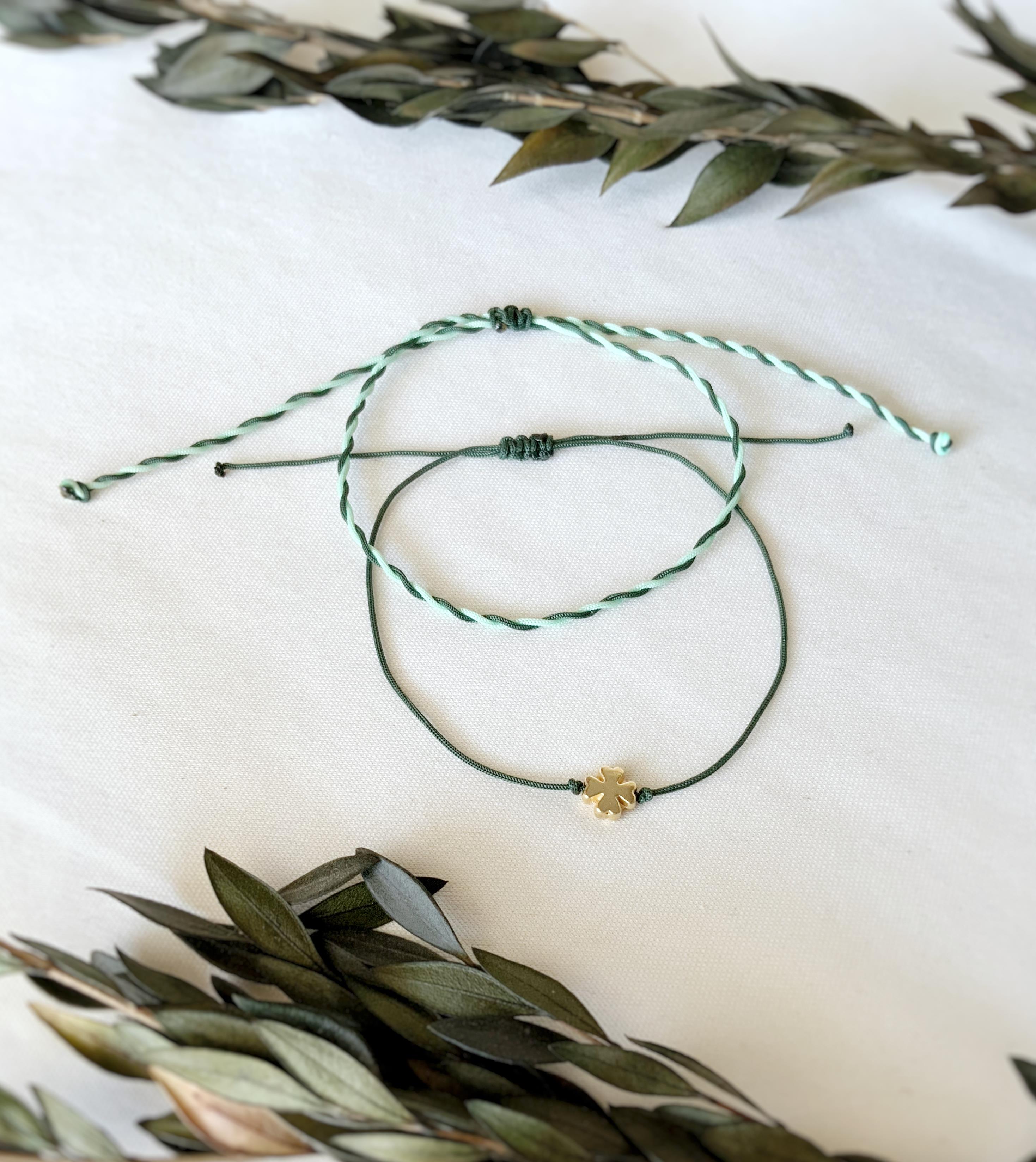 2li Yonca Yeşil Halhal Seti