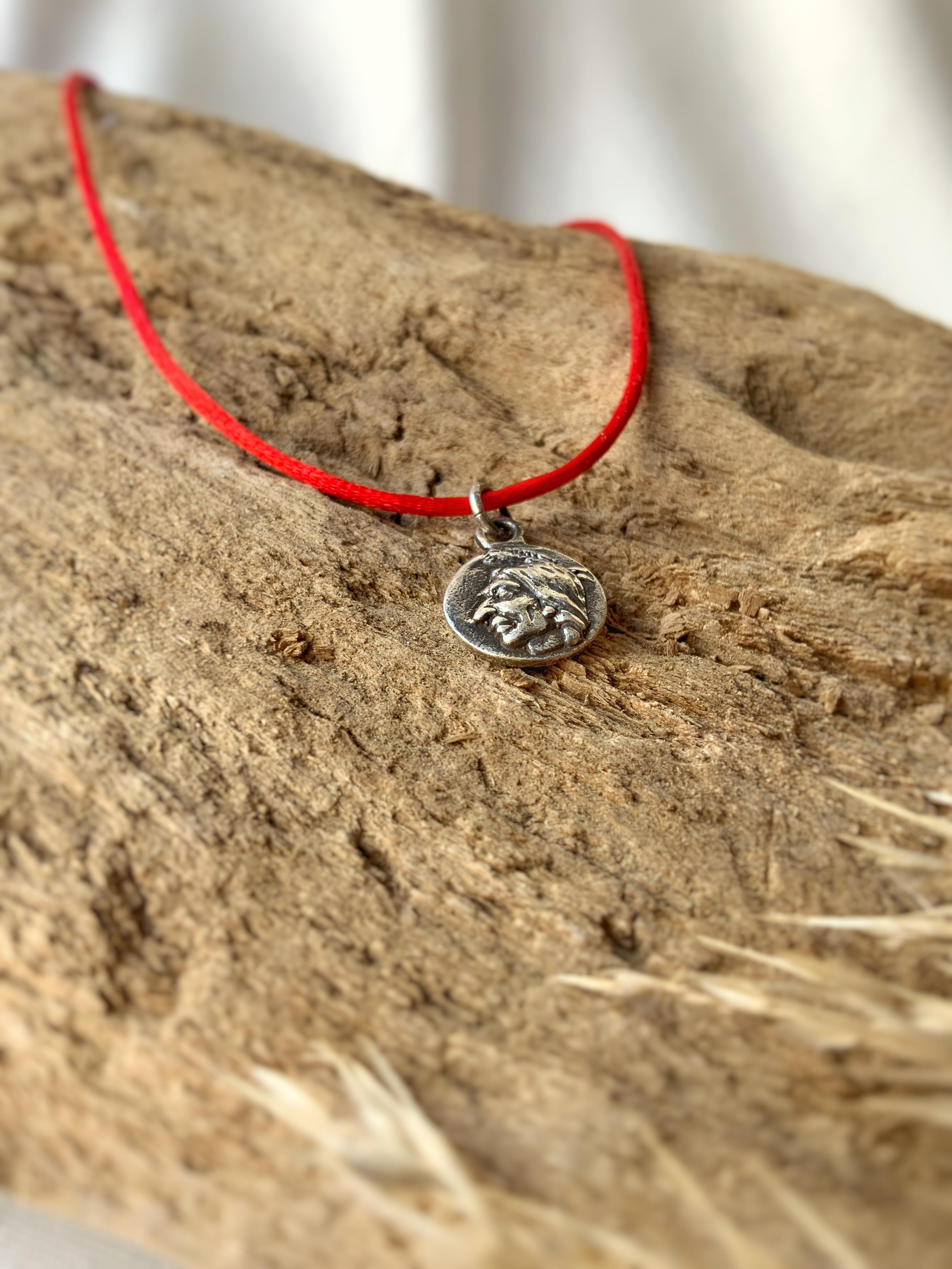 Kızılderili Gümüş Kolye Ucu