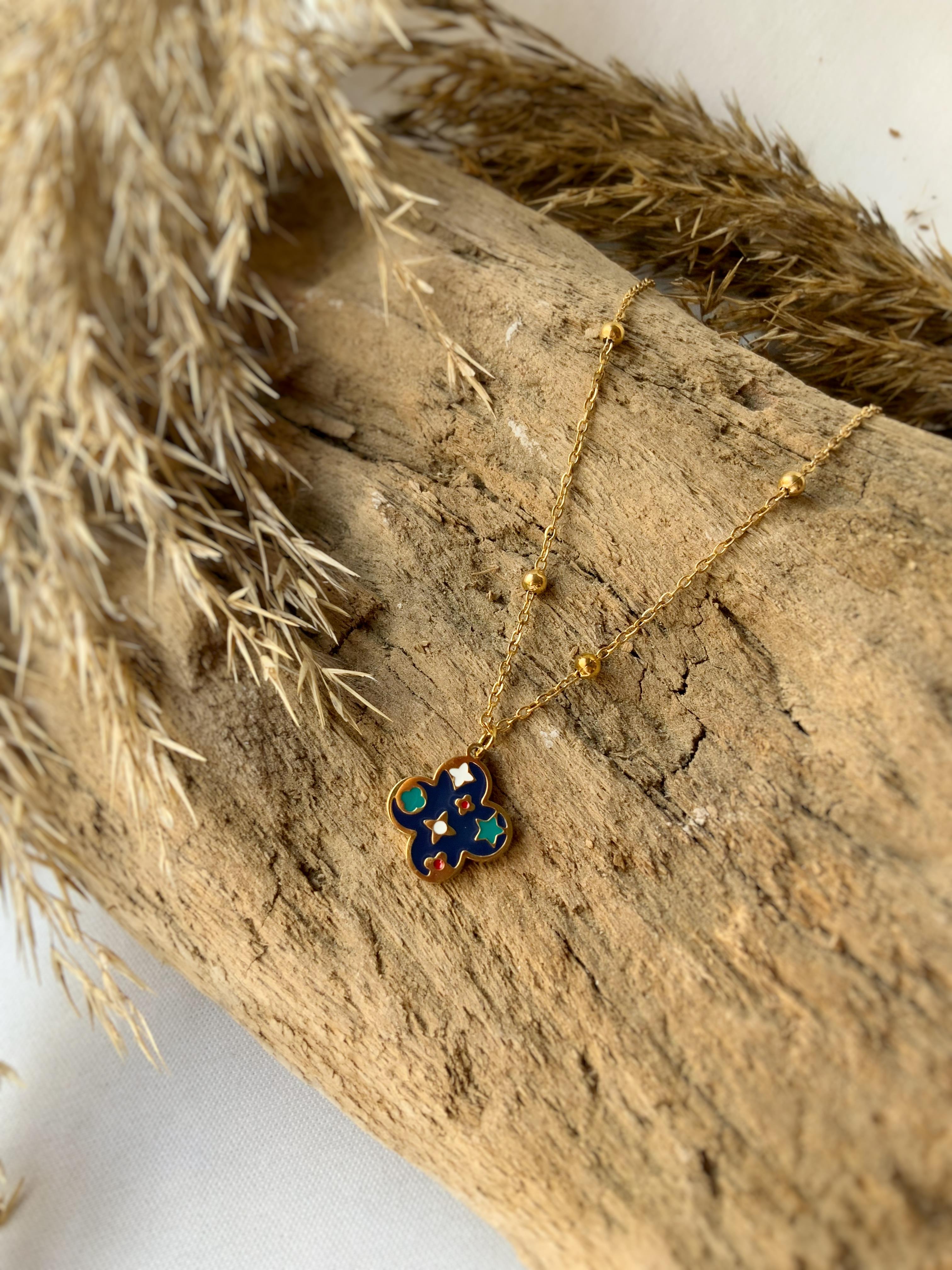 Mine Detaylı Çelik Kolye