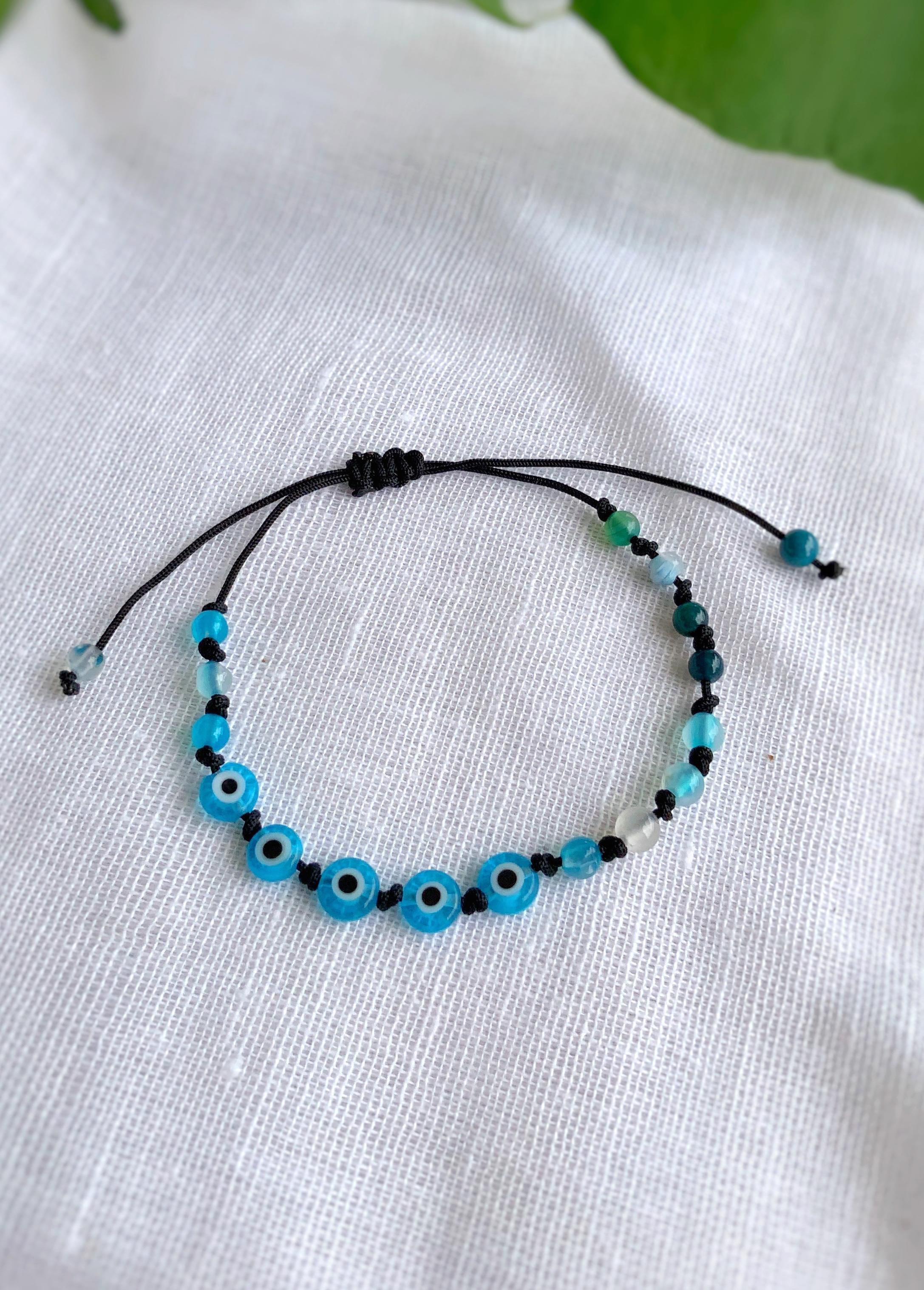 Nazar Akik Doğaltaş Bileklik