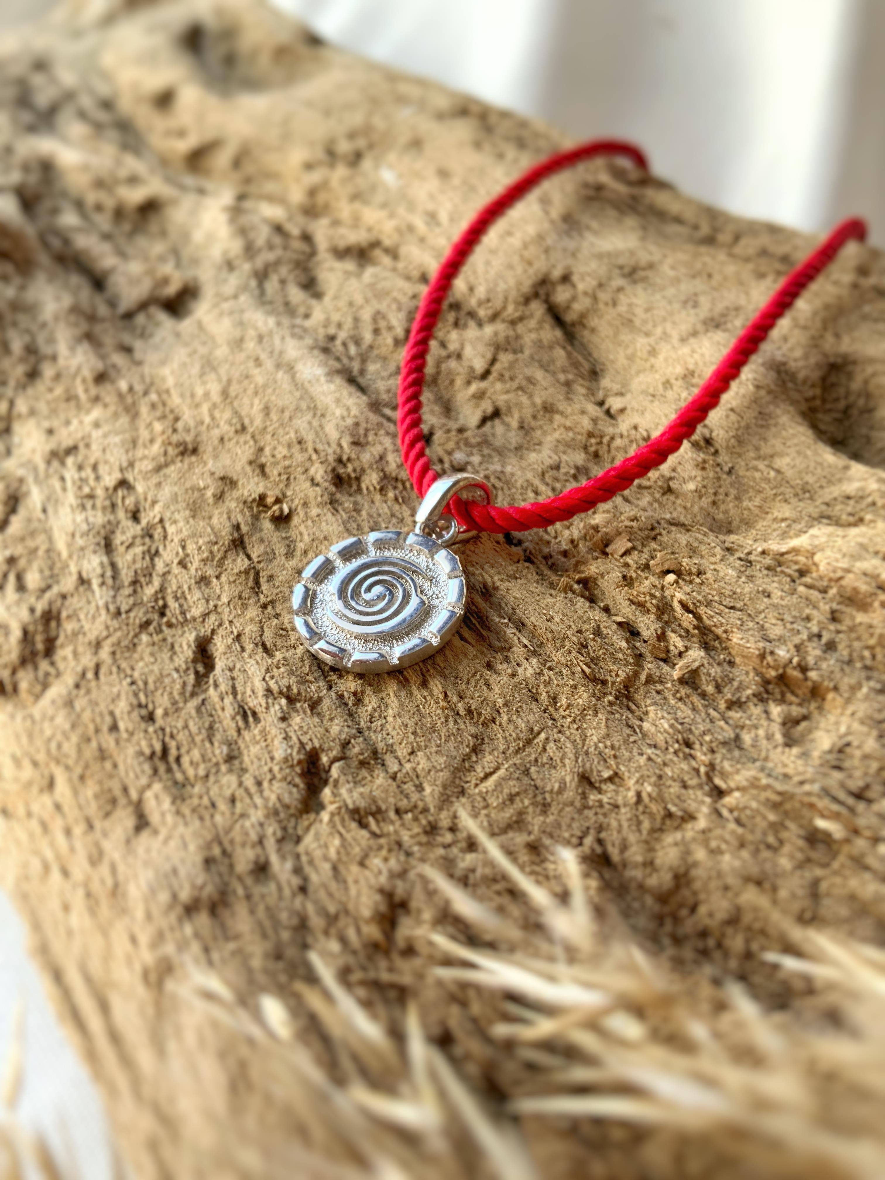 Spiral Gümüş Kolye Ucu