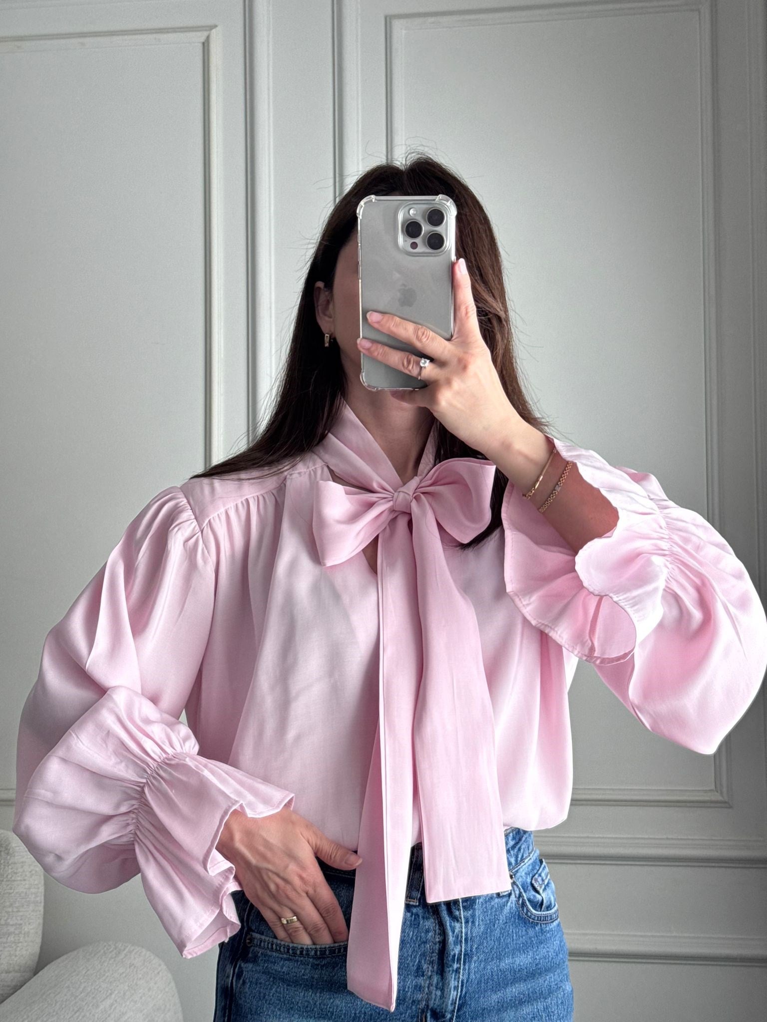 BLUZBüşceMODAL BLUZ PEMBE