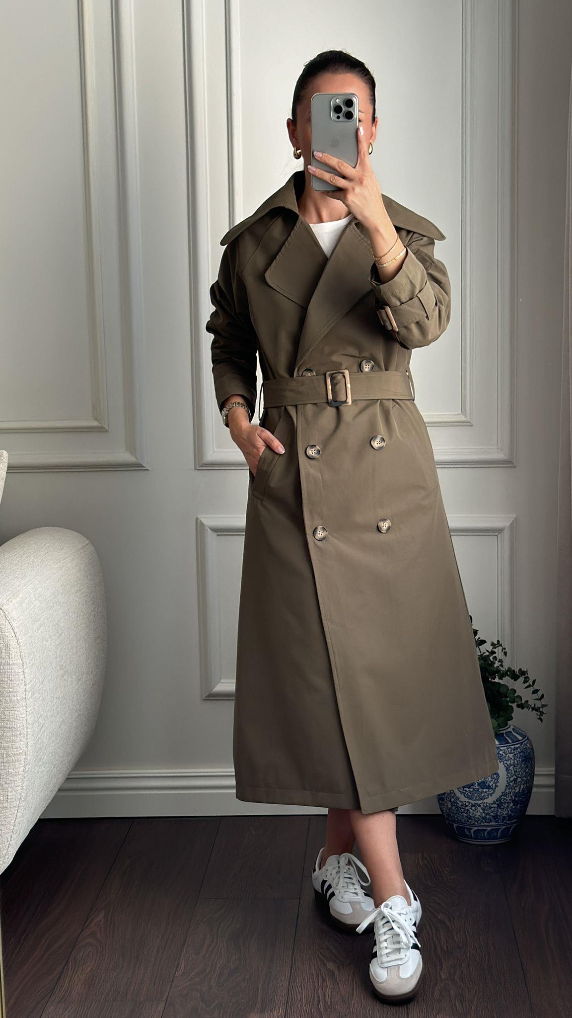 TRENCKOTBüşceFİT TRENCKOT HAKİ