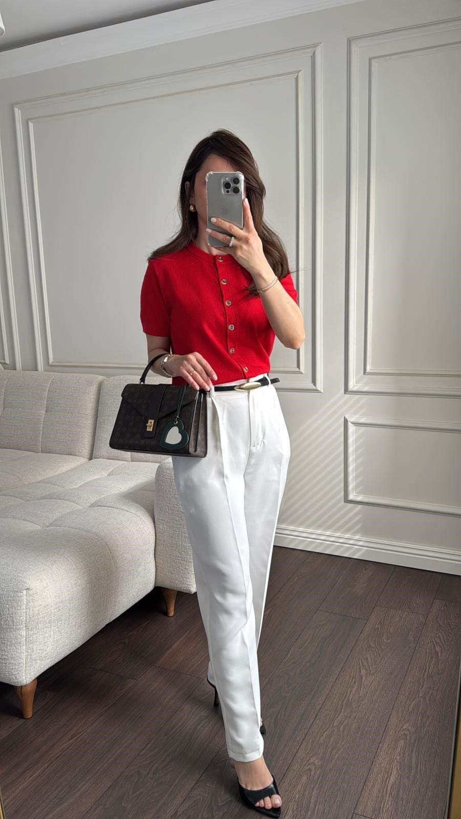 PANTOLONBüşceLİNDA DUBLE PANTOLON BEYAZ