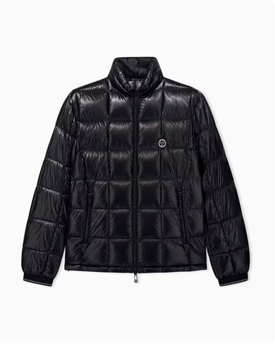 Armani Exchange Erkek Sıfır Yaka Fermuarlı Uzun Kollu Siyah Ceket XM003474 AF23755-UC001