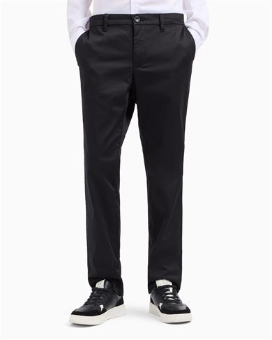 Armani Exchange Erkek Pamuklu Chino Slim Fit Siyah Pantolon 8NZP20 ZN1RZ-1200