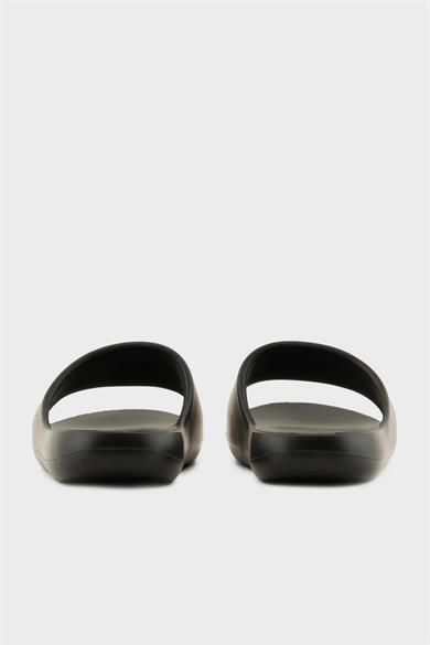 Armani Exchange Erkek Rahat Düz Taban AX Logolu Siyah-Beyaz Terlik XUP012 XV675-S277