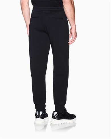 Armani Exchange Erkek Regular Fit Logo Nakışlı Beli Ve Paçası Lastikli Pamuklu Siyah Pantolon XM003553 AF20150-UC001