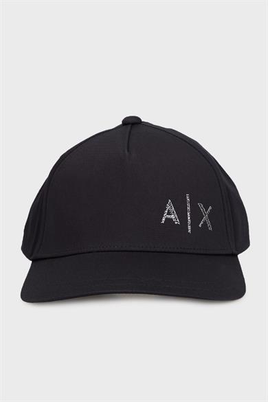 Armani Exchange Erkek AX Logolu Nefes Alabilir Pamuklu Ayarlanabilir Lacivert Şapka XM000282 AF12102-UB101