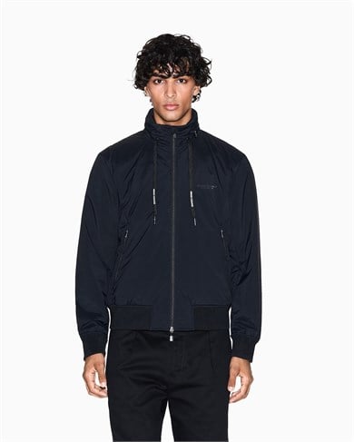 Armani Exchange Erkek Uzun Kollu Sıfır Yakalı Siyah Ceket XM001583 AF19196-UC001