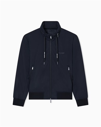 Armani Exchange Erkek Uzun Kollu Sıfır Yakalı Siyah Ceket XM001583 AF19196-UC001
