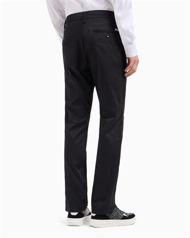 Armani Exchange Erkek Pamuklu Chino Slim Fit Siyah Pantolon 8NZP20 ZN1RZ-1200