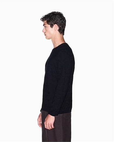 Armani Exchange Erkek Uzun Kollu Yuvarlak Yaka Lacivert Kazak XM002986 AF10454-UB101