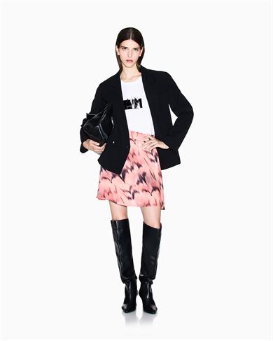 Armani Exchange Kadın Normal Kalıp Çentikli Yaka Çift Düğmeli Siyah Ceket XW001281 AF16125-UC001
