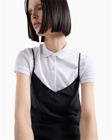 Armani Exchange Kadın İnce İp Askılı V Yaka Saten Siyah Bluz 8NYH05 YNZ5Z-1200