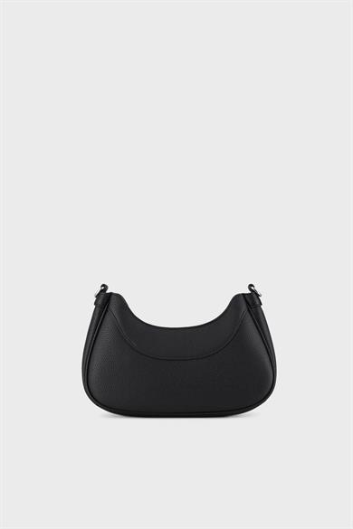 Armani Exchange Kadın Askısı Çıkarılabilir Marka Logolu Sade ve Şık Siyah Omuz Çantası 942883 CC783-00020