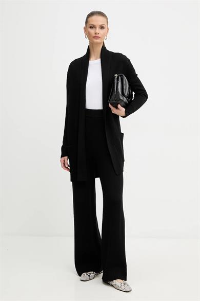 Armani Exchange Kadın Beli Kuşaklı Ve Cep Rahat Kesim Uzun Kol Siyah Hırka XW000766 AF13774-UC001