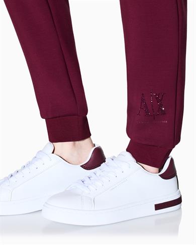Armani Exchange Kadın Yüksek Belli Pamuk Karışımlı Günlük Kullanım Bordo Eşofman Altı XW000828 AF13397-UA343