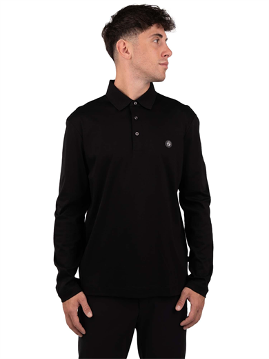 BOSS Erkek Dokuma Polo Yaka Kısa Kol Günlük Siyah Polo Yaka T-Shirt 50523917-001