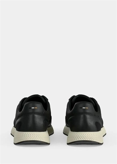 BOSS Erkek Düşük Bilekli Ortopedik Tabanlı Logo İmzalı Siyah Sneaker 50568757-001
