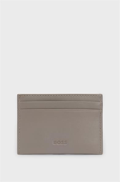 BOSS Erkek Logo Desenli Çoklu Bölmeli Gri Cüzdan 50559491-077