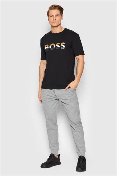 BOSS Erkek Logolu Rahat Günlük Gri Eşofman Altı 50471958-041
