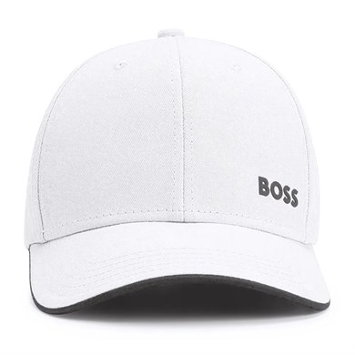 BOSS Erkek Marka Logolu Ayarlanabilir Günlük Kullanım Beyaz Şapka 50519219-101