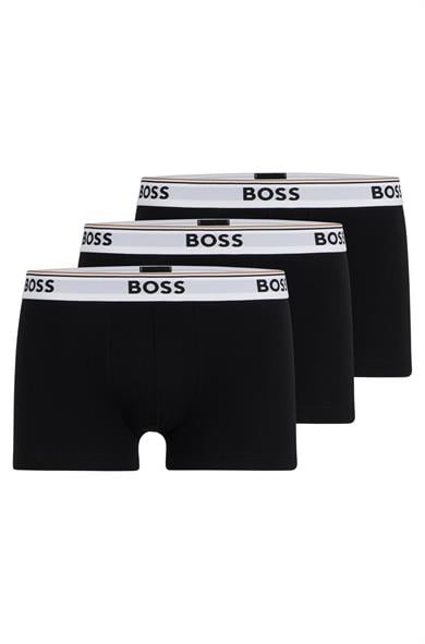 BOSS Erkek Marka Logolu Beli Lastikli Siyah1 Boxer 50475274-994