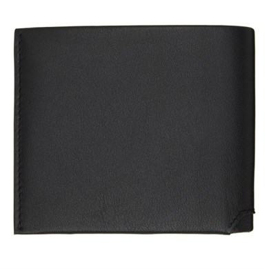 BOSS Erkek Metalik Monogram Logolu 8 Kart Bölmeli Hakiki Deri Siyah Cüzdan 50568411-001