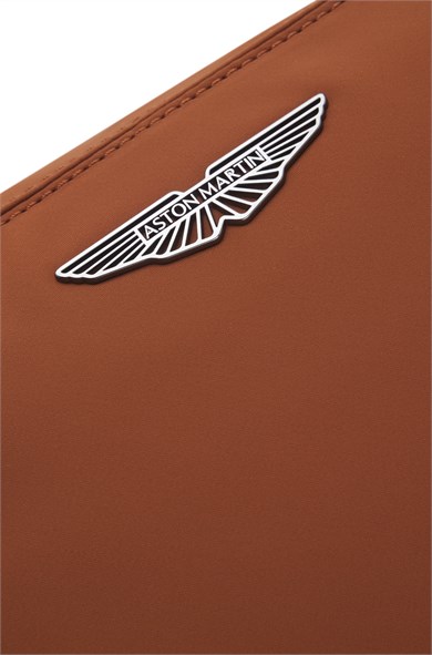BOSS Erkek Metalik Özel Logo Detaylı Fermuarlı Çapraz Askılı Deri Kahverengi Omuz Çantası 50569541-214