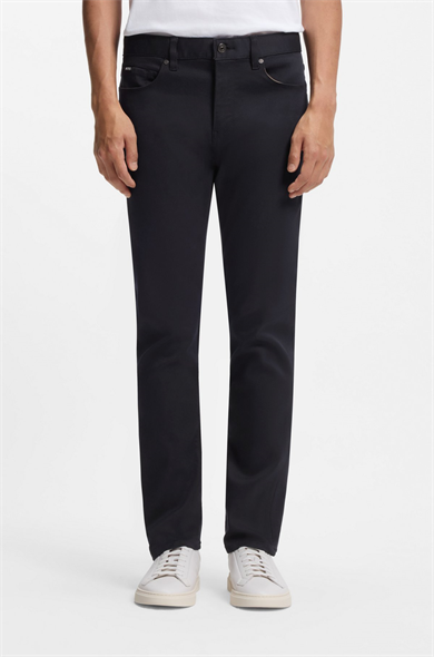 BOSS Erkek Normal Kalıp Düz Paça Lacivert Jeans 50550942-404