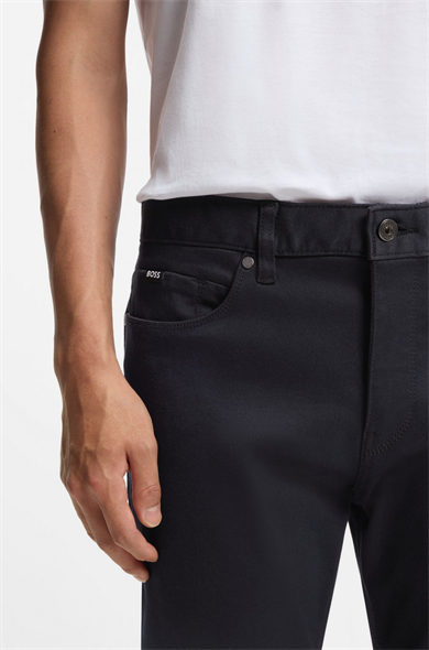 BOSS Erkek Normal Kalıp Düz Paça Lacivert Jeans 50550942-404