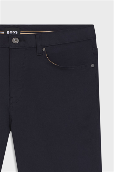 BOSS Erkek Normal Kalıp Düz Paça Lacivert Jeans 50550942-404