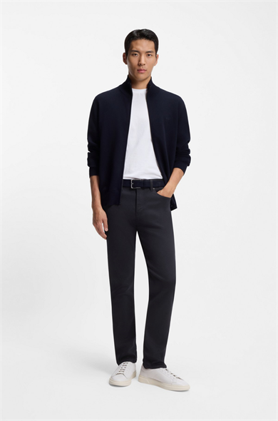 BOSS Erkek Normal Kalıp Düz Paça Lacivert Jeans 50550942-404