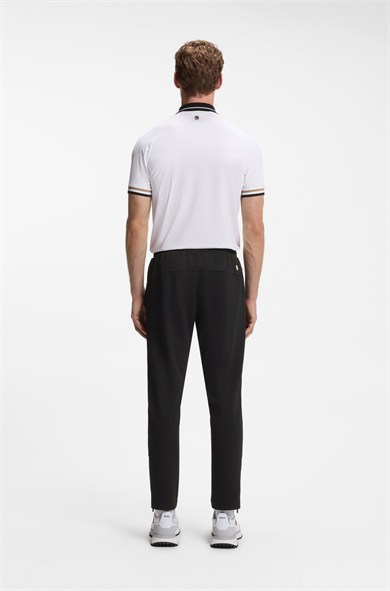 BOSS Erkek Normal Kesim Isı Düzenleyici Esnek Gabardin Kumaşlı Siyah Eşofman Altı 50563330-001