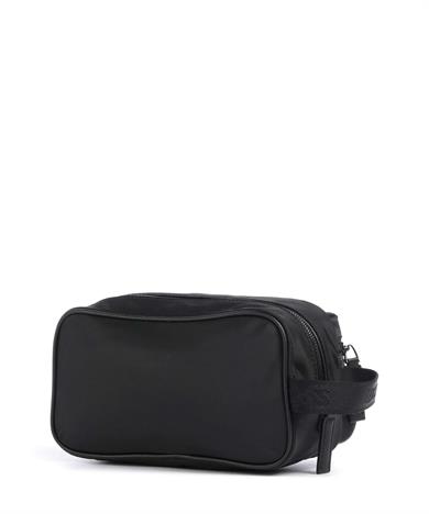 BOSS Erkek Önü Fermuar Bölmeli Metalik Monogram Logolu Siyah El Çantası 50548082-001