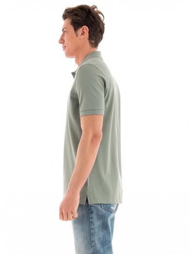 BOSS Erkek Pamuklu Polo Yakalı Düğme Kapamalı Kısa Kollu Yeşil 2 Polo Yaka T-Shirt 50468301-343