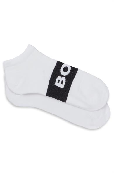 BOSS Erkek Rahat Tabanlı Boss Logolu Beyaz Çorap 50469720-100