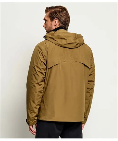 BOSS Erkek Regular Fit Çıkarılabilir İç Bomber Ceket Detaylı Logo Etiketli Kahverengi Mont 50565203-219