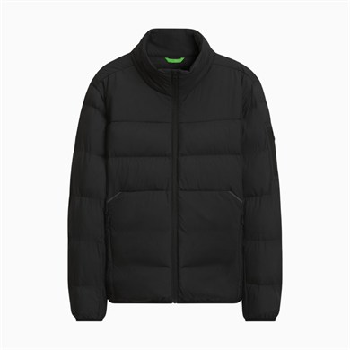 BOSS Erkek Regular Fit Fermuarlı Cepli Kol Cebi Detaylı Su Geçirmez Şişme Siyah Mont 50569136-001