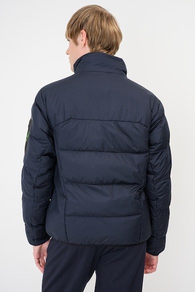 BOSS Erkek Regular Fit Fermuarlı Cepli Kol Cebi Detaylı Su Geçirmez Şişme Lacivert Mont 50569136-402