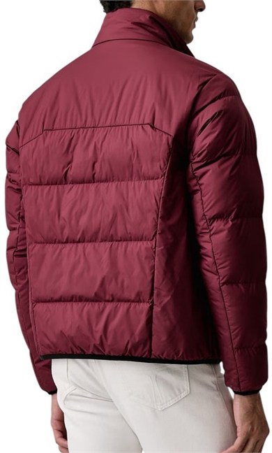 BOSS Erkek Regular Fit Fermuarlı Cepli Kol Cebi Detaylı Su Geçirmez Şişme Bordo Mont 50569136-654