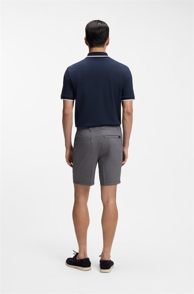 BOSS Erkek Regular Fit Normal Bel Pamuklu Lacivert Şort 50557424-404