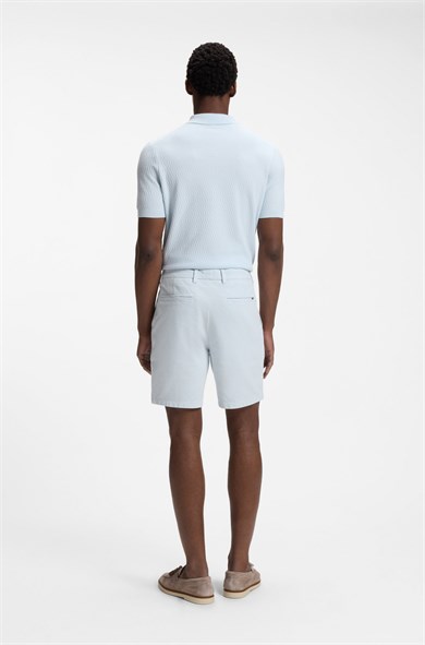 BOSS Erkek Regular Fit Normal Bel Pamuklu Açık Mavi Şort 50555859-499