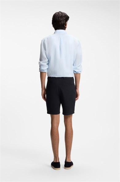 BOSS Erkek Regular Fit Normal Bel Pamuklu Lacivert Şort 50555859-404