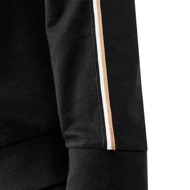 BOSS Erkek Regular Fit Pamuklu Bisiklet Yaka Uzun Kollu Siyah Sweatshirt 50566972-001