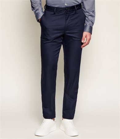 BOSS Erkek Slim Fit Normal Bel Daralan Paça Cep Detay Lacivert Pantolon 50553841-404