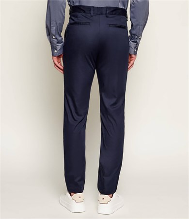BOSS Erkek Slim Fit Normal Bel Daralan Paça Cep Detay Lacivert Pantolon 50553841-404