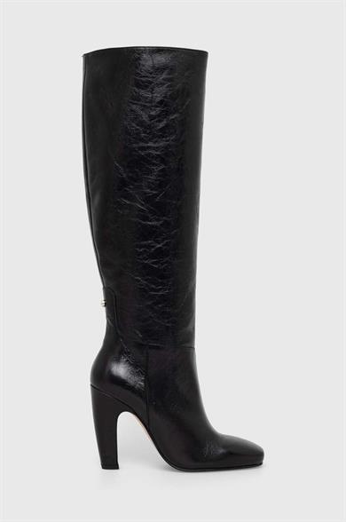 BOSS Kadın Marka Logolu Düz Taban Kaydırmaz Günlük Kullanım Siyah Bot & Bootie 50504504-001